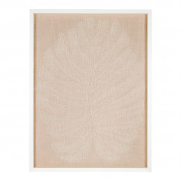 PALM wall decoration in beads - Ecru