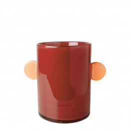 PIPA Vase in Glass - Raspberry