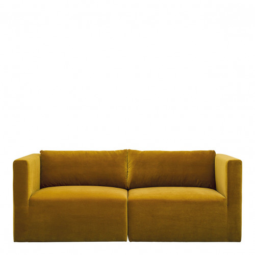 LOU sofa in velvet - Saffron - Left module