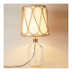 Pied de lampe SUZANNE en verre transparent