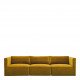 Canapé LOU en velours - Safran - Module central - L. 91.5 cm