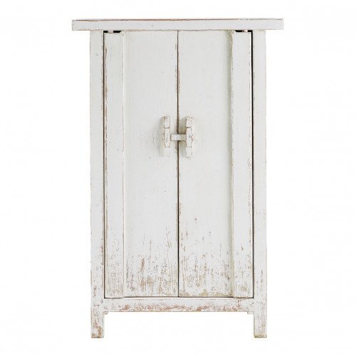 Buffet BAO en orme recyclé - Blanc
