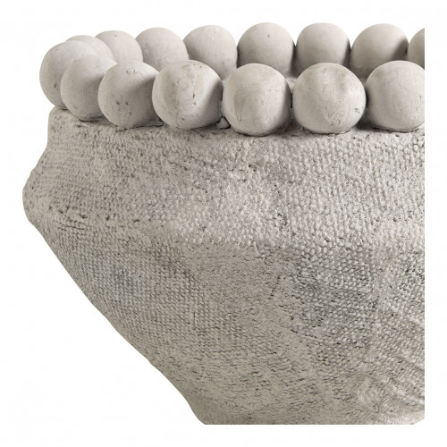 ALÉO Planter in light gray cement - Large model - 23.5 x 23.5 x 15.5 cm