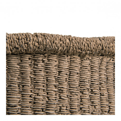 Cache-pot CIKA en ciment beige - Grand modèle - 44 x 43 x 24,7 cm