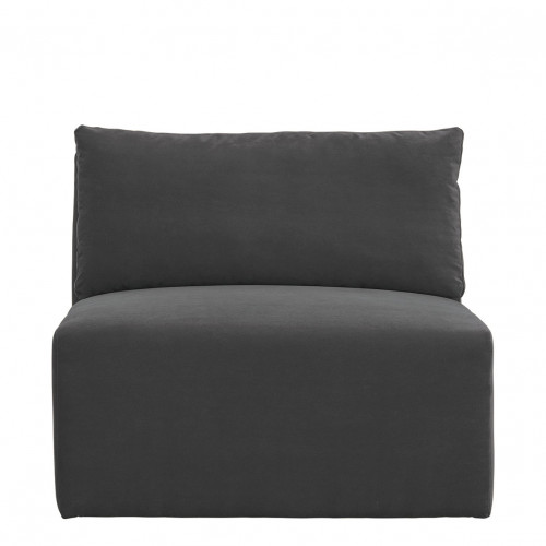 LOU Sofa in Cotton Velvet - 3 Modules - L. 297 cm - Dark Gray