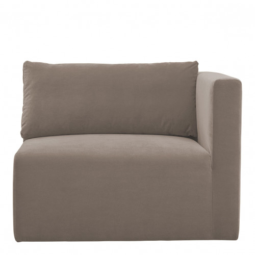 LOU Sofa in cotton velvet - 3 modules - W. 297 cm - Taupe
