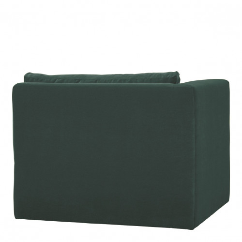 LOU Sofa in Cotton Velvet - 3 Modules - L. 297 cm - Forest Green
