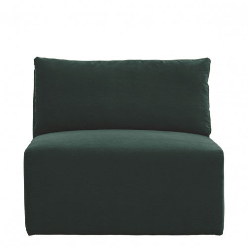 LOU Sofa in Cotton Velvet - 3 Modules - L. 297 cm - Forest Green