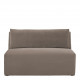 Canapé LOU en velours de coton - 3 modules - L. 336 cm - Taupe