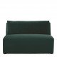 Canapé LOU en velours de coton - 3 modules - L. 336 cm - Vert forêt