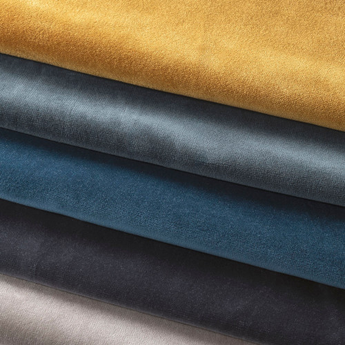 LOU Sofa in cotton velvet - Peacock blue - Central module - W. 130 cm