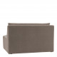 Canapé LOU en velours de coton - Taupe - Module central - L. 130 cm