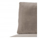 Canapé LOU en velours de coton - Taupe - Module central - L. 130 cm