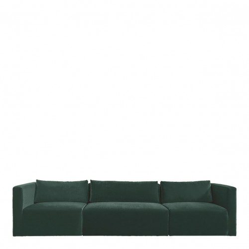 LOU Cotton Velvet Sofa - Forest Green - Central Module - L. 130 cm