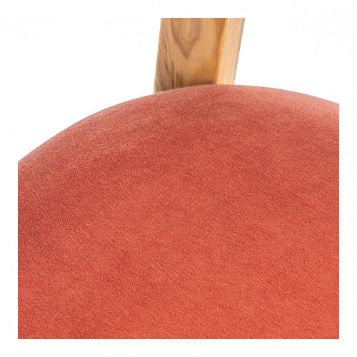 PALOMA Paper Cord and Velvet Chair - Raspberry