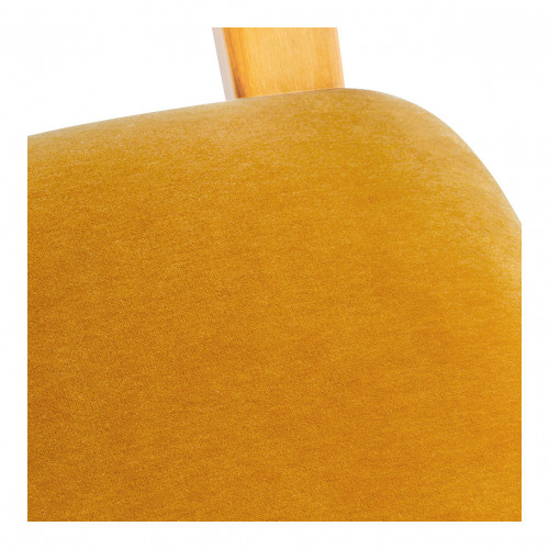 PALOMA Chair in Paper Cord and Velvet - Saffron