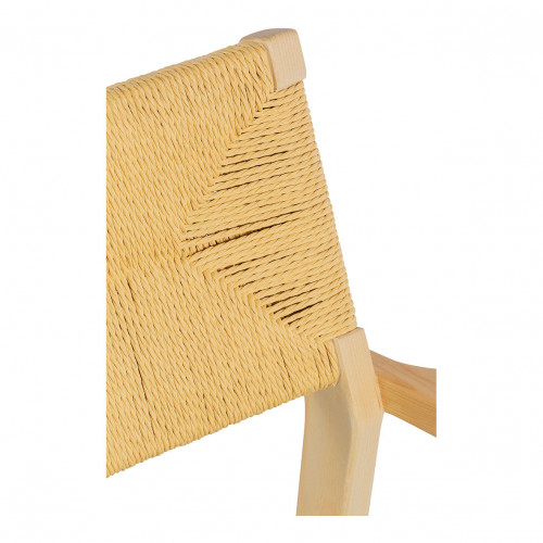 PALOMA Paper Cord and Velvet Chair - Gray-green