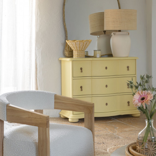 Commode CARLOTTA - Petit modèle - Jaune pastel Commode CARLOTTA - Petit modèle - Jaune pastel