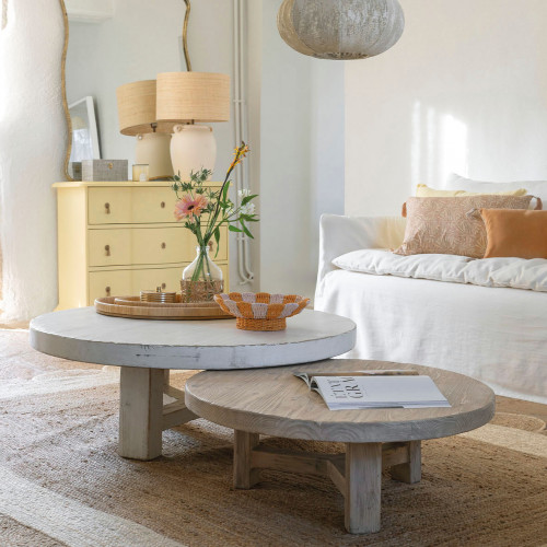 HOKA Decorative Bowl in Paper Cord - Orange and Pink - ø 30 cm