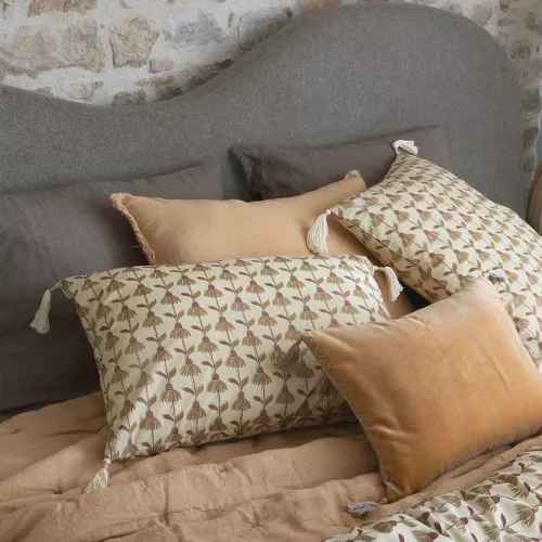 Housse de coussin DAPHNÉ en coton - Beige - 60 x 40 cm