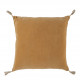 Housse de coussin MATTÉO en velours de coton - Abricot - 50 x 50 cm