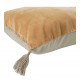Housse de coussin MATTÉO en velours de coton - Abricot - 60 x 40 cm