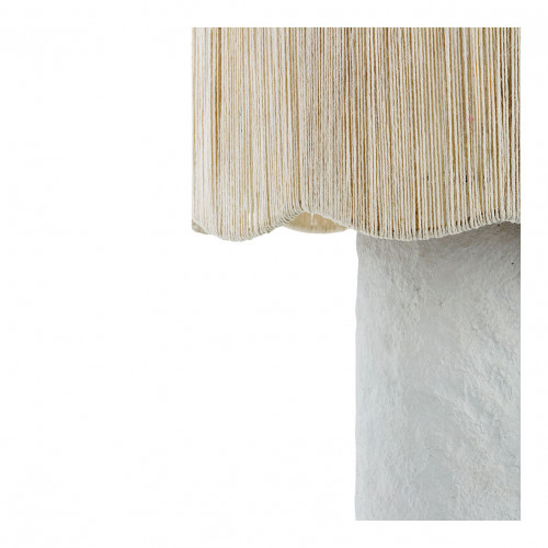 LÉO Lamp in papier-mâché - Jute shade - ø 32.5 x 46 cm