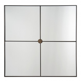 BASILE Mirror in black metal - H. 80 cm