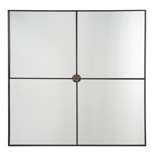 BASILE Mirror in black metal - H. 80 cm