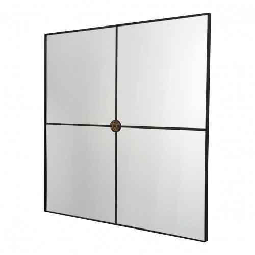 BASILE Mirror in black metal - H. 80 cm