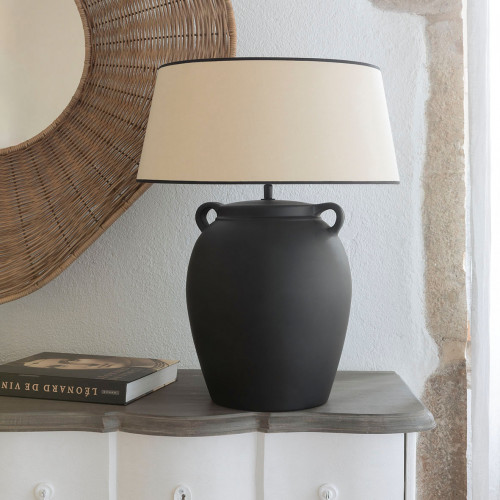 AMPHORE Lamp base in ceramic - ø 29 x 44.5 cm - Black