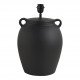Pied de lampe AMPHORE en céramique - ø 29 x 44,5 cm - Noir