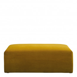 LOU ottoman in velvet for LOU sofa - Saffron