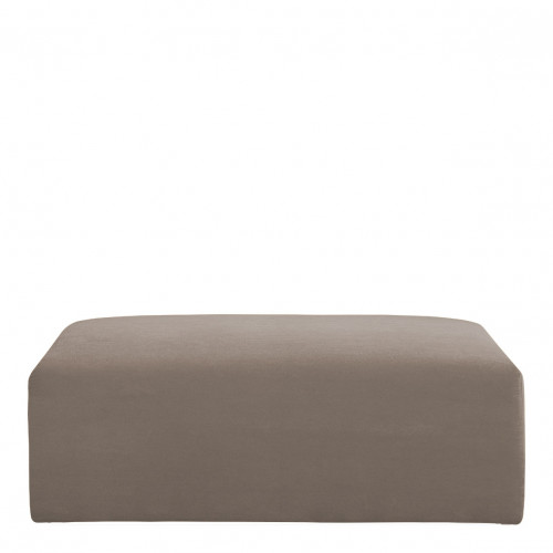 Pouf LOU en velours de coton pour canapé LOU - Taupe