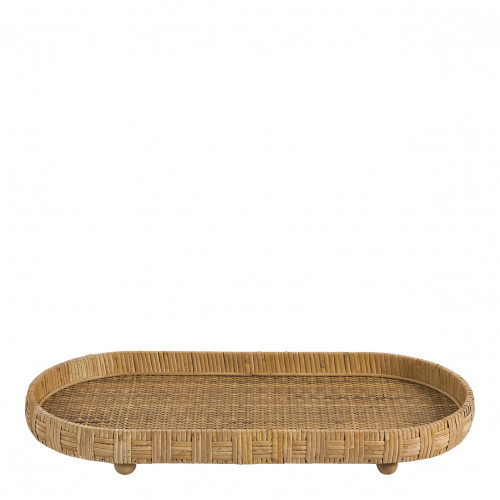 Set de 2 plateaux ÉLYA en rotin Set de 2 plateaux ÉLYA en rotin