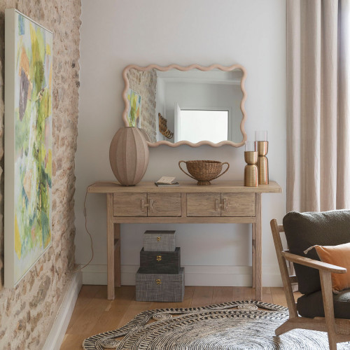 Set de 3 boîtes GABIN en tissu - Noir et Blanc