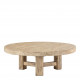 Table basse BAO orme recyclé - Grand modèle - ø 105 cm - Naturel