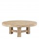 Table basse BAO orme recyclé - Grand modèle - ø 105 cm - Naturel