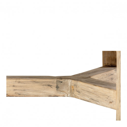 BAO coffee table in recycled elm - Large model - ø 105 cm - Natural