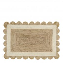 ÉNOLA jute rug - Natural and white - 200 x 300 cm