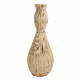 MYA vase in rattan and metal - H. 81 cm