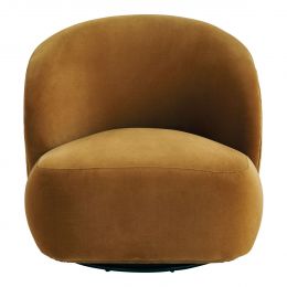 Fauteuil LISETTE en velours - Safran