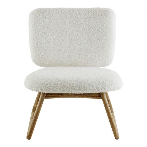 LINA Armchair in boucle - Cream