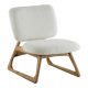Fauteuil LINA en bouclette - Crème