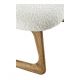 Fauteuil LINA en bouclette - Crème