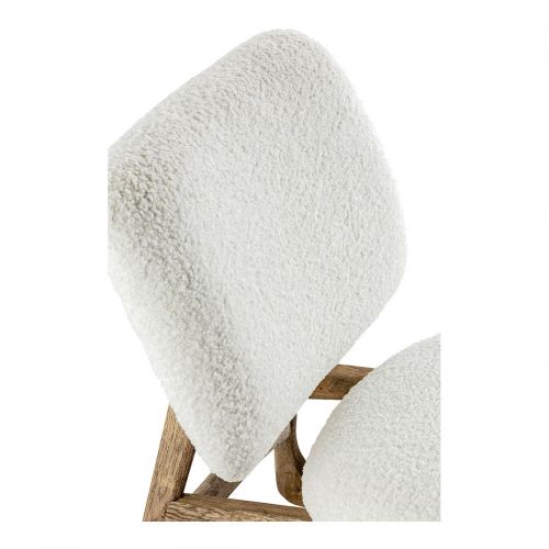 LINA Armchair in boucle - Cream