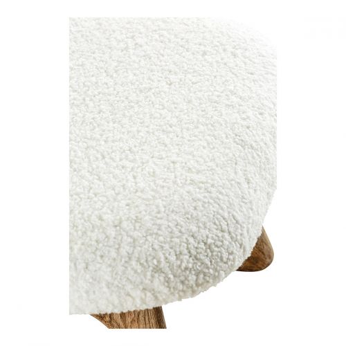 LINA Armchair in boucle - Cream