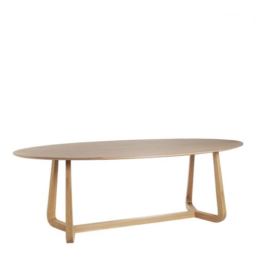 MAXINE table in light oak - 230 x 76 x 110 cm