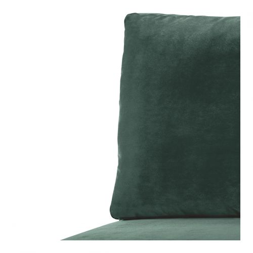 LOU Cotton Velvet Sofa - Forest Green - Central Module - L. 130 cm
