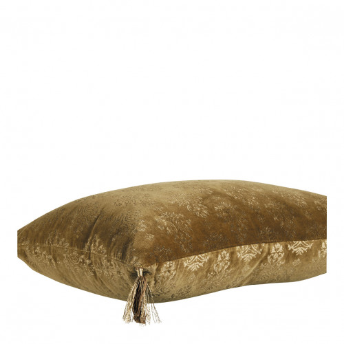 AURORE cushion cover in velvet - Bronze and gold - 60 x 40 cm